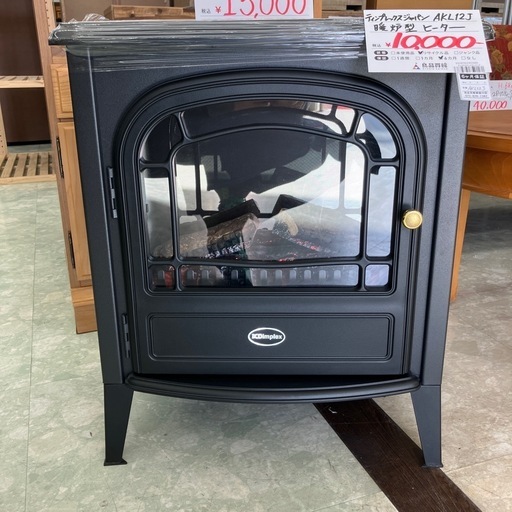 お持ち帰り大特価•家電6ヶ月保証】暖炉型ヒーター AKL12J