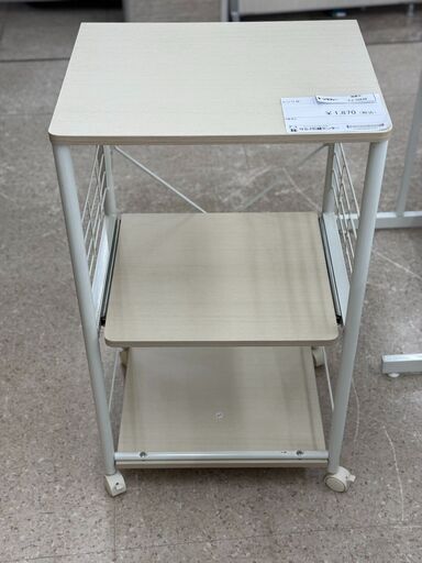 ☆ジモティ割あり☆ レンジ台 白 H85×D50.5×W119.5 クリーニング ☆ジモティ割あり☆ レンジ台 白 H85×D50.5×W119.5 クリーニング