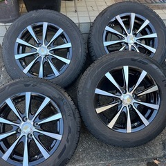 値下げ：中古 スタッドレス＋アルミホイール 4本 （日産ノートで