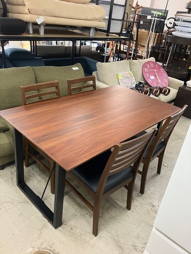 O2410-742 ダイニングテーブルセット 椅子4脚 バラ売り不可 キズ汚れ有り