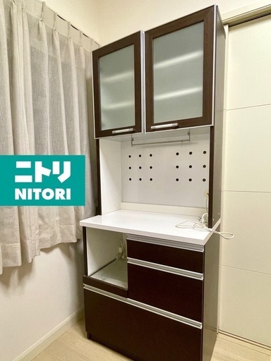 【送料込み】食器棚 (シナモ60 WH) ニトリ 食器棚 (シナモ60 WH) | ニトリネット【公式】 家具・インテリア通販