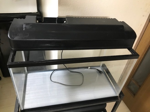 60cm水槽とライト、水槽台のセット ADAキューブガーデン60 RGBライト