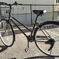 ☆ジモティ割あり☆ 自転車 27インチ ブラック クリーニング済み TK2411