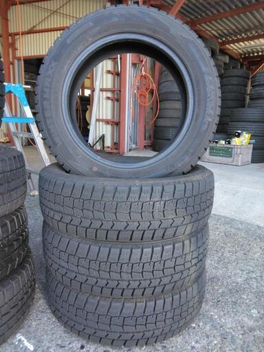 タイヤ代工賃全部込み! 165/65R15 ダンロップWM02 スダッレスタイヤ4本 