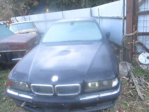 BMW-740i-リサイクル.部品取り車両-内装黒皮