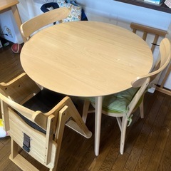 愛品倶楽部柏店】 MAGIS 1980年代製 高さ調整式 円型テーブル LEM (愛  