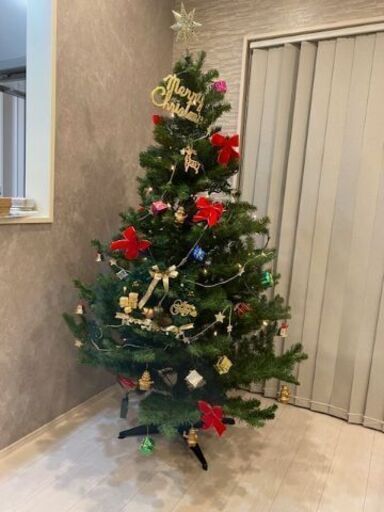クリスマスツリー オーナメント付き　特大　180cm