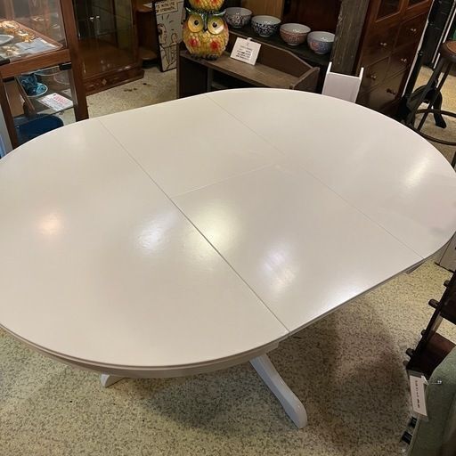 池上店】 IKEA イケア ダイニングテーブル 伸縮式 伸長式 テーブル