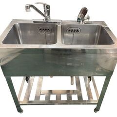 ★2槽シンク （ソイルド） W1190xD660xH810mm 業務用 厨房機器★ ☆2槽シンク （ソイルド） W1190xD660xH810mm 業務用 厨房機器☆