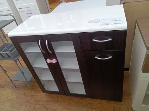 ☆ジモティ割あり☆ 食器棚 ホワイト H175×D47×W88 クリーニング済み