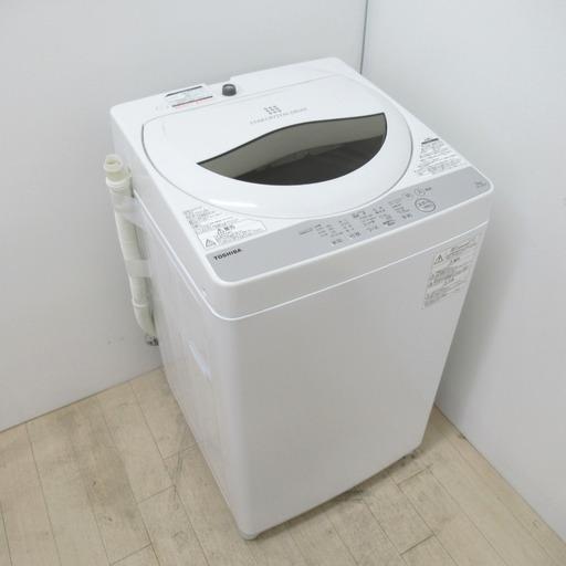 TOSHIBA (東芝) 全自動電気洗濯機 AW-5G6 5.0kg 2019年製 グラン  