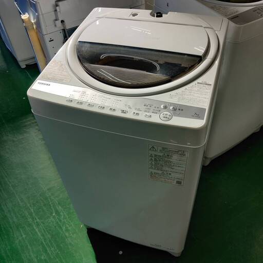 愛品倶楽部柏店】 東芝 (TOSHIBA) 2021年製 7.0kg 全自動洗濯機 AW-7G9 「部屋干しモード」を搭載 (愛品倶楽部 柏店)  柏の生活家電《洗濯機》の中古あげます・譲ります｜ジモティーで不用品の処分