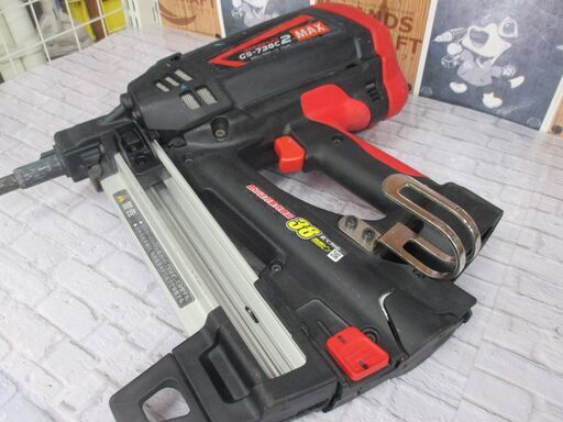 MAX マックス GS-738C2 ガスネイラ 中古品 バッテリ二個/充電アダプタ