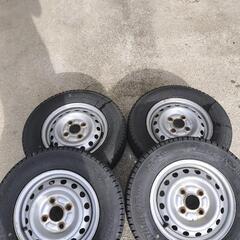 22年製 295/80R22.5 DUNLOP バリ山 スタッドレス 22.5×8.25  