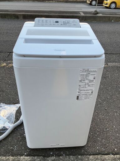 2020年製 美品 中古 Panasonic 7㎏「泡洗浄」でスッキリ洗う  