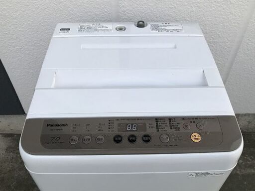 パナソニック 7.0kg 全自動洗濯機動作品簡易乾燥機能2018年製Panasonic  