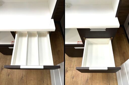 ニトリ キッチンボード カップボード 食器棚 ダリア80 レンジ台 ニトリ