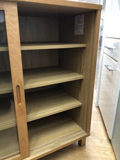 ☆ジモティ割あり☆ 無印 MUJI キャビネット 木目 ナチュラル W80×D40 