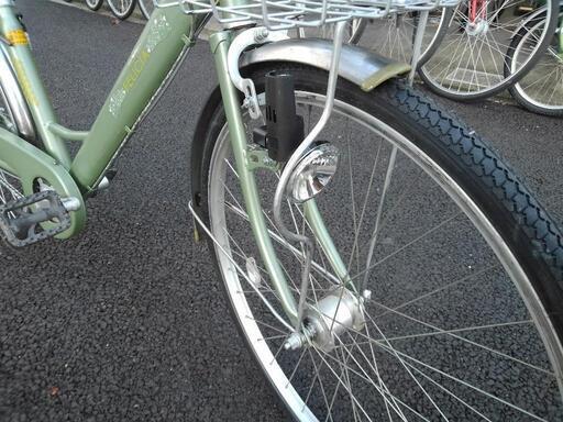 中古自転車3062 前後タイヤ新品！ 26インチ 3段ギヤ ダイナモライト