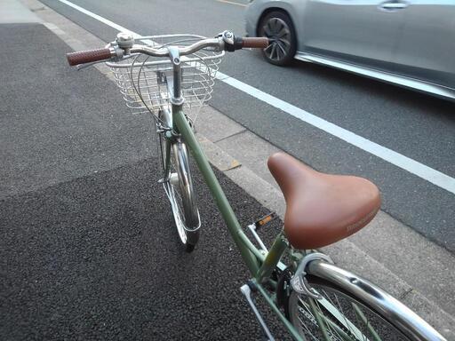 中古自転車2738 前後タイヤ新品！ブリヂストン ノルコグ ギヤなし