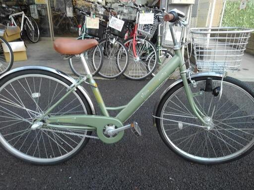 中古自転車3087 ブリヂストン 前後タイヤ新品！ 26インチ 3段