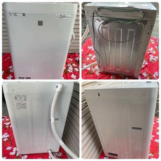 ジモティ来店特価!! 洗濯機 シャープ ES-G4E6 2019 J-0873