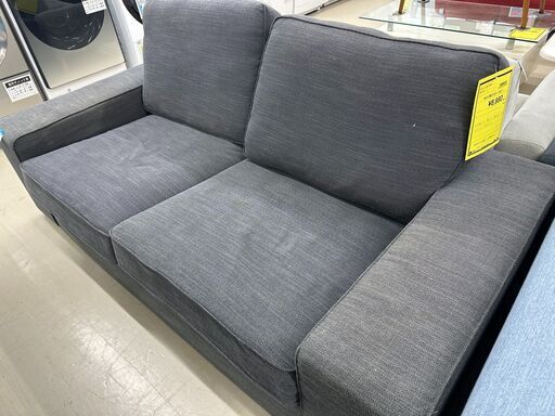 ジモティ来店特価!! 2人がけソファー ホワイト J-0215