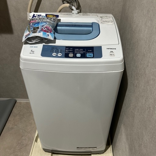 全自動洗濯機 日立 5kg 2015年製（NW-5TR）おまけ付 (みる) 北信太の  