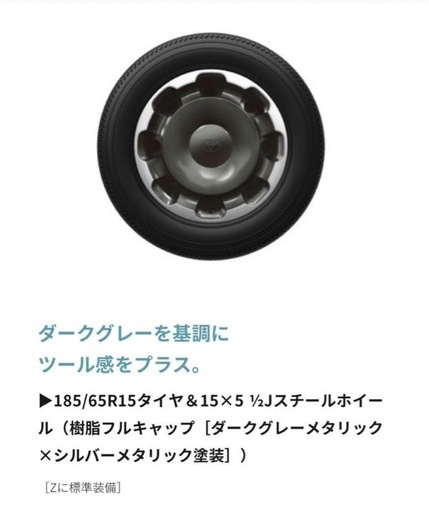 10系シエンタ 塩ビのセンターキャップ シエンタ 鉄チンホイール 