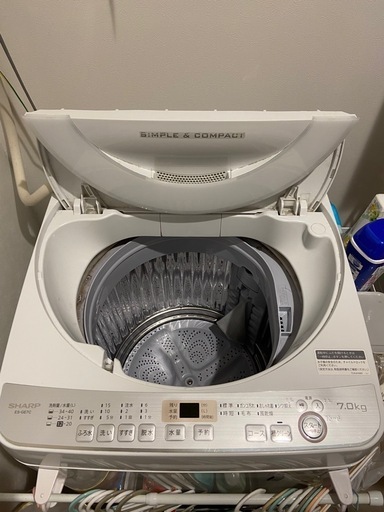 シャープ洗濯機7キロ2019年製 (やん) 下土狩の生活家電《洗濯機》の  