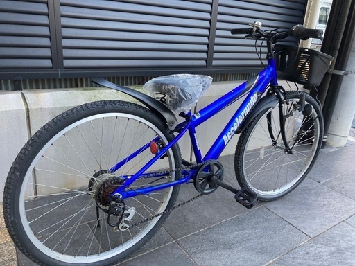 26インチマウンテンバイク】外装6段変速 前後タイヤ、チェーン