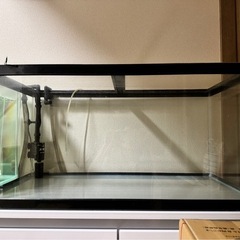 90ガラス水槽、水槽台、外部濾過などフルセット