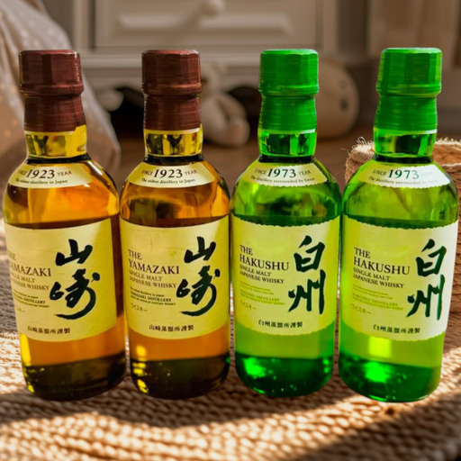 山崎 白州 4本セット 山崎・白州シングルモルトウイスキーセット