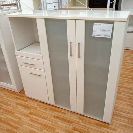 ☆ジモティ割あり☆ NITORI 食器棚 ホワイト H182×D41×W105