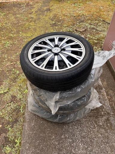 ★ホンダN-BOXカスタムJF1 純正ホイール オマケタイヤ付★ HONDA N box カスタム jf1 純正アルミホイール ホンダ純正ホイール