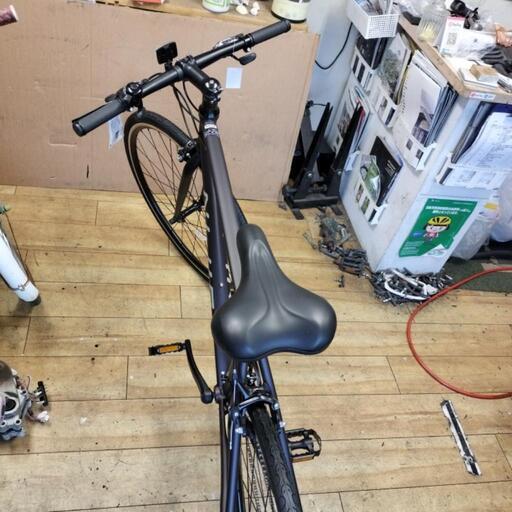 受渡完了新車❱21段変速、アルミクロスバイク グロスブラック。