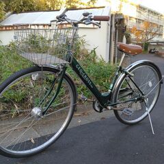 ◆リユース・リサイクル自転車・27インチ・6段ギヤ・オートライト 受渡完了中古]27インチ6段ギヤちょっとレトロなお洒落な自転車、オート