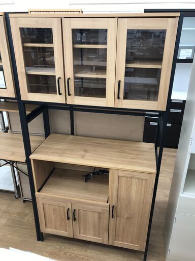 ☆ジモティ割あり☆ キッチンラック ダークブラウン H182×D40×W94