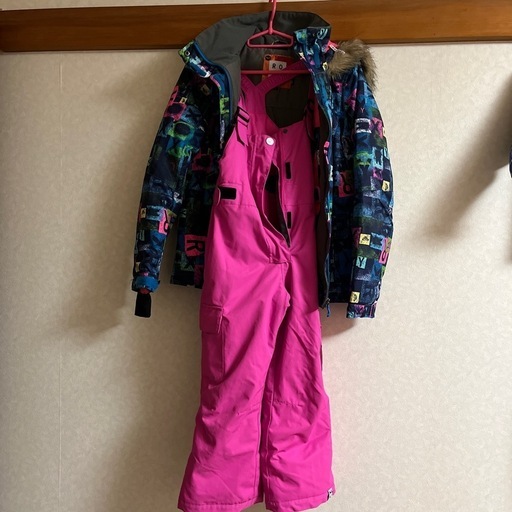 ROXY スキーウェア　上下セット　キッズ160 ROXY子供用スキーウエア上下