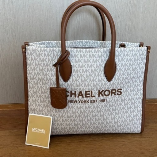 MICHAEL KORS 2way トートバッグ ミレラ A4◎ アイボリー マイケルコース ミレラ トートバッグ 2way 白 A4可 アイボリー MICHAEL