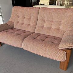 KARIMOKU カリモク 2人掛けワイドソファ、UU4972 Used・キレイ