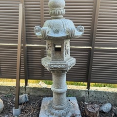 引取り限定】織部灯籠 大阪府茨木市