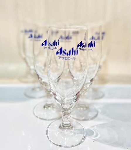 ★新品未使用★アサヒビール ASAHI BEER ビールグラス ビアグラス 脚付きビアグラス 6箱36脚セット❣️★専用箱付き★