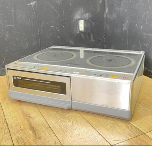 IHクッキングヒーター 【中古】Panasonic パナソニック KZ-KM22BP 2口 グリル 200V キッチン 住宅設備