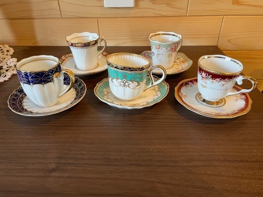 コーヒーカップ　エスプレッソカップソーサー5個セット