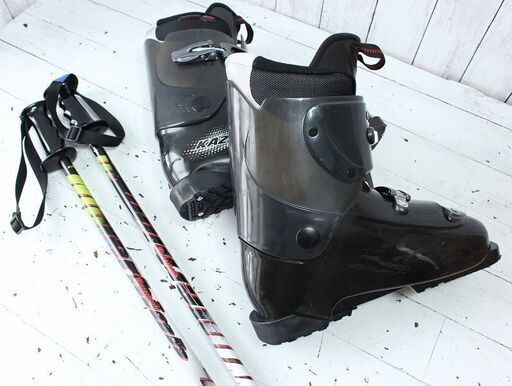 カザマ　ロッカースキー板 ブーツセット159cm ブーツ GEN26cm お引取り限定 スキー未使用 KAZAMA ロッカー カービングスキー4点