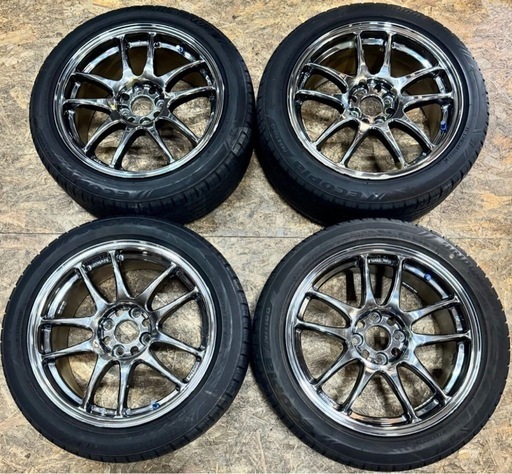 work エモーション CR KAI 16x7J PCD100 +35 4H 、195/50-16タイヤ