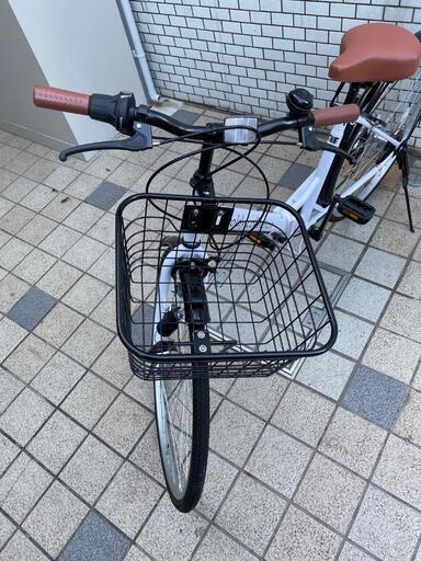 THREE STONE 折りたたみ自転車 20インチ シマノ6段変速 カゴ