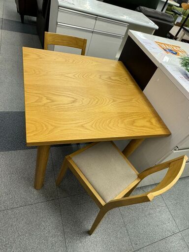 2-63 無印良品 ダイニング3点セット【一部地域配送可・現状渡し】カグマニア