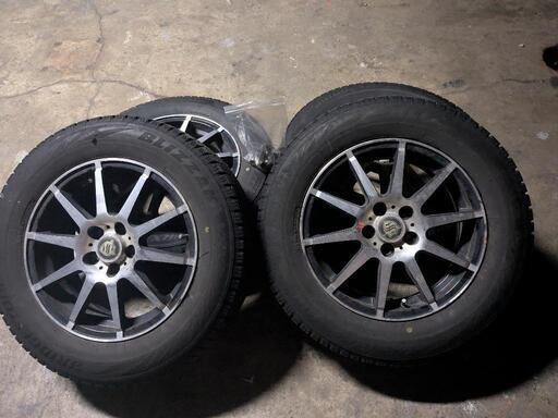 PCD100 15㌅vrx2 タイヤ付きホイール (ネコ神) 小川原のタイヤ  